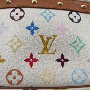Pre-owned Louis Vuitton Pochette Accessoires white Monogram Multicolor M92649 shoulderbag | stylenewstar