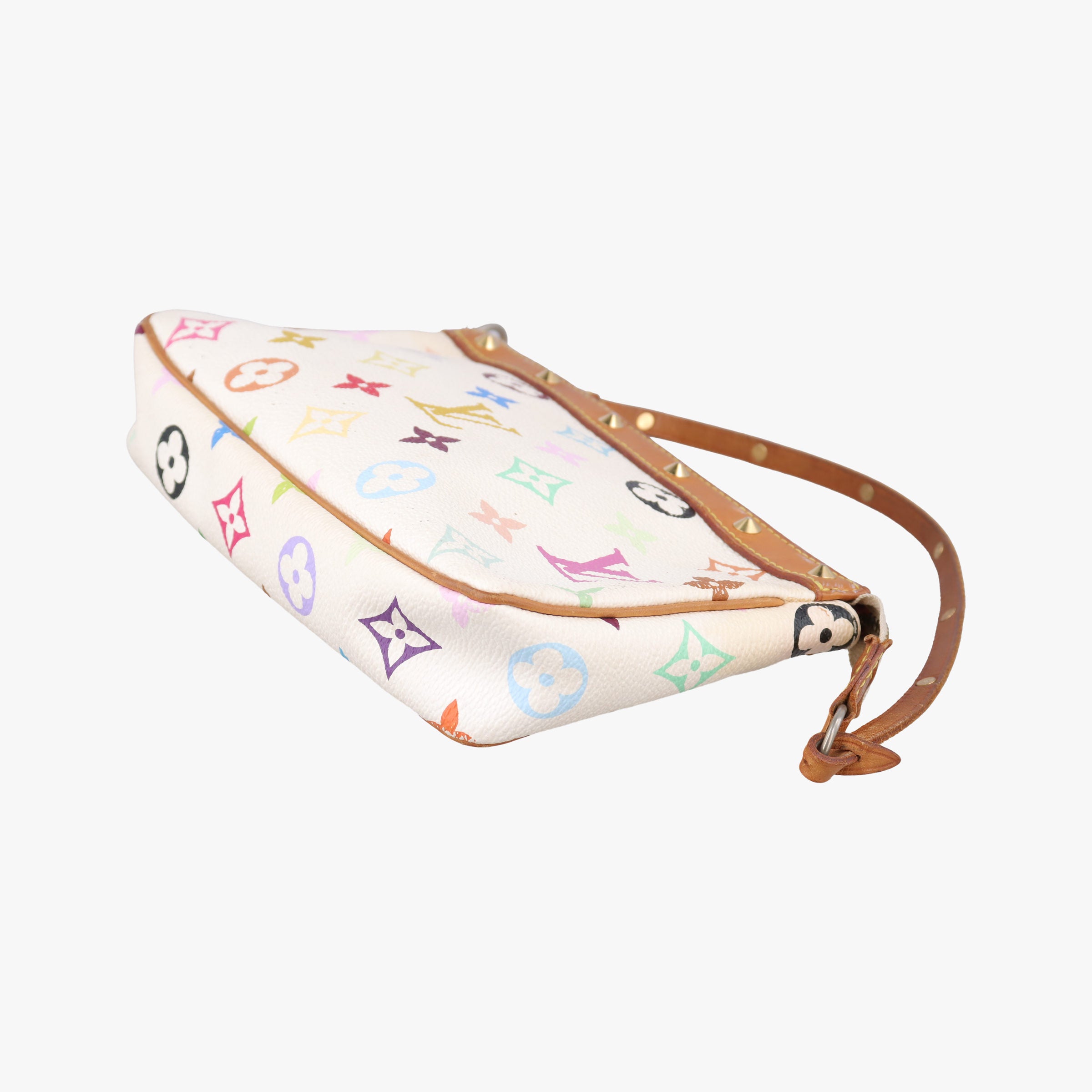 Pre-owned Louis Vuitton Pochette Accessoires white Monogram Multicolor M92649 shoulderbag | stylenewstar