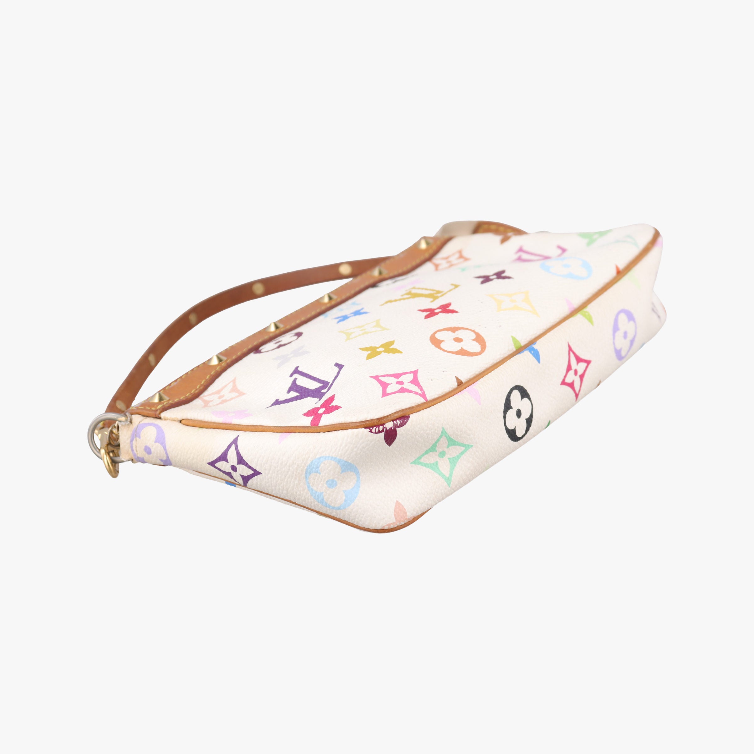 Pre-owned Louis Vuitton Pochette Accessoires white Monogram Multicolor M92649 shoulderbag | stylenewstar
