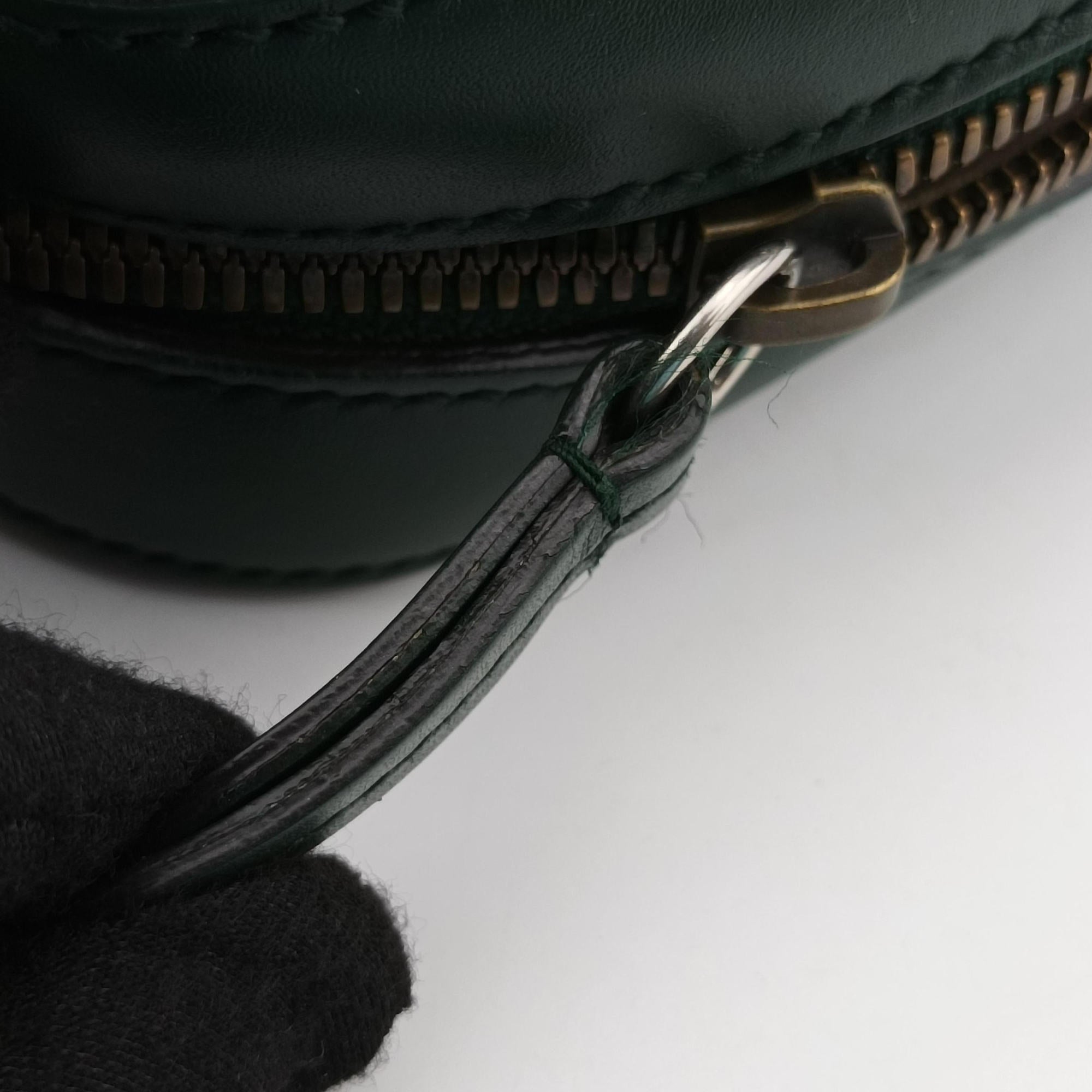 Secondhand Gucci Bee Web Green Leather 412008 shoulderbag | stylenewstar