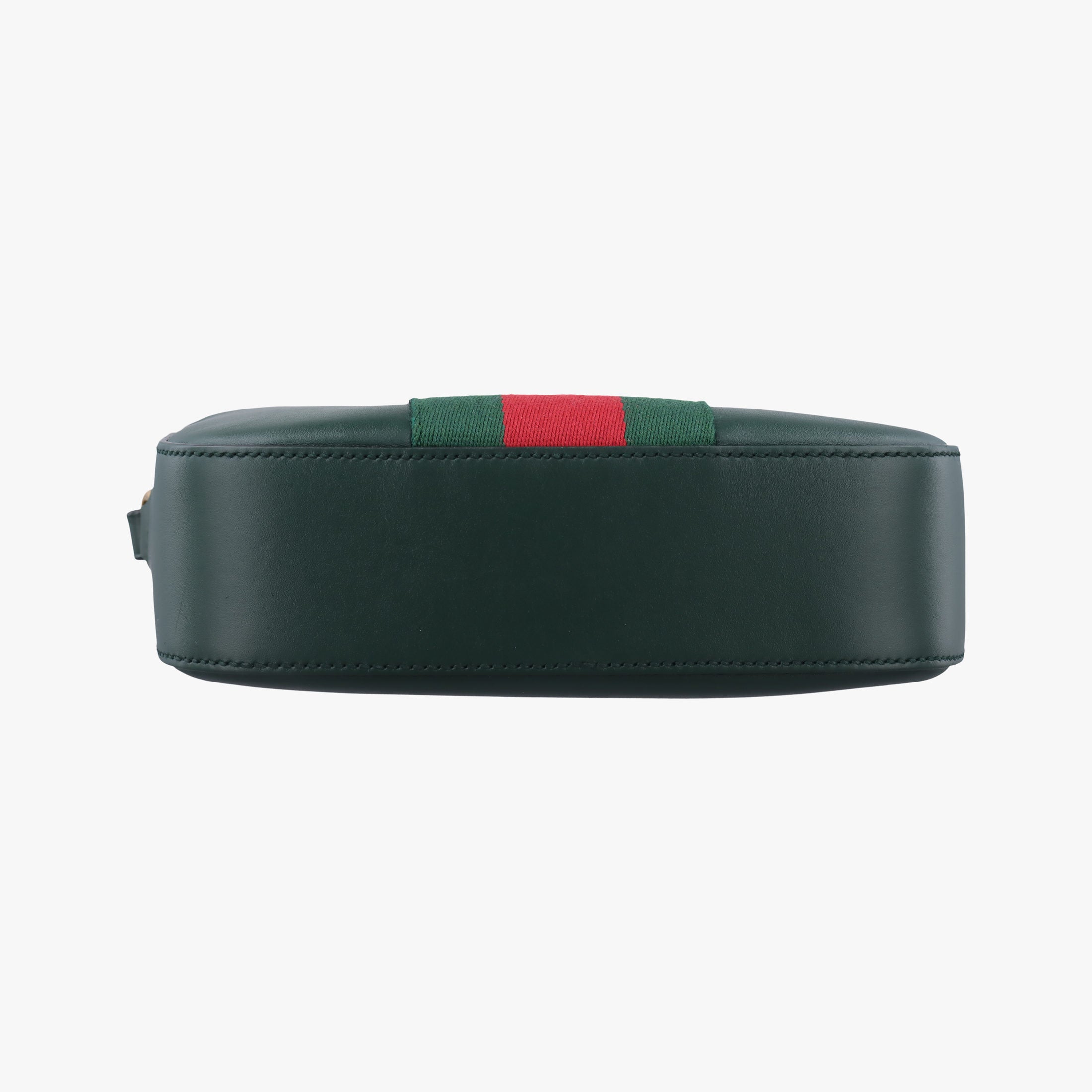 Secondhand Gucci Bee Web Green Leather 412008 shoulderbag | stylenewstar