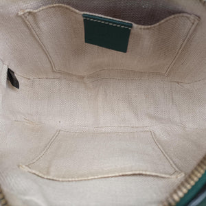 Secondhand Gucci Bee Web Green Leather 412008 shoulderbag | stylenewstar