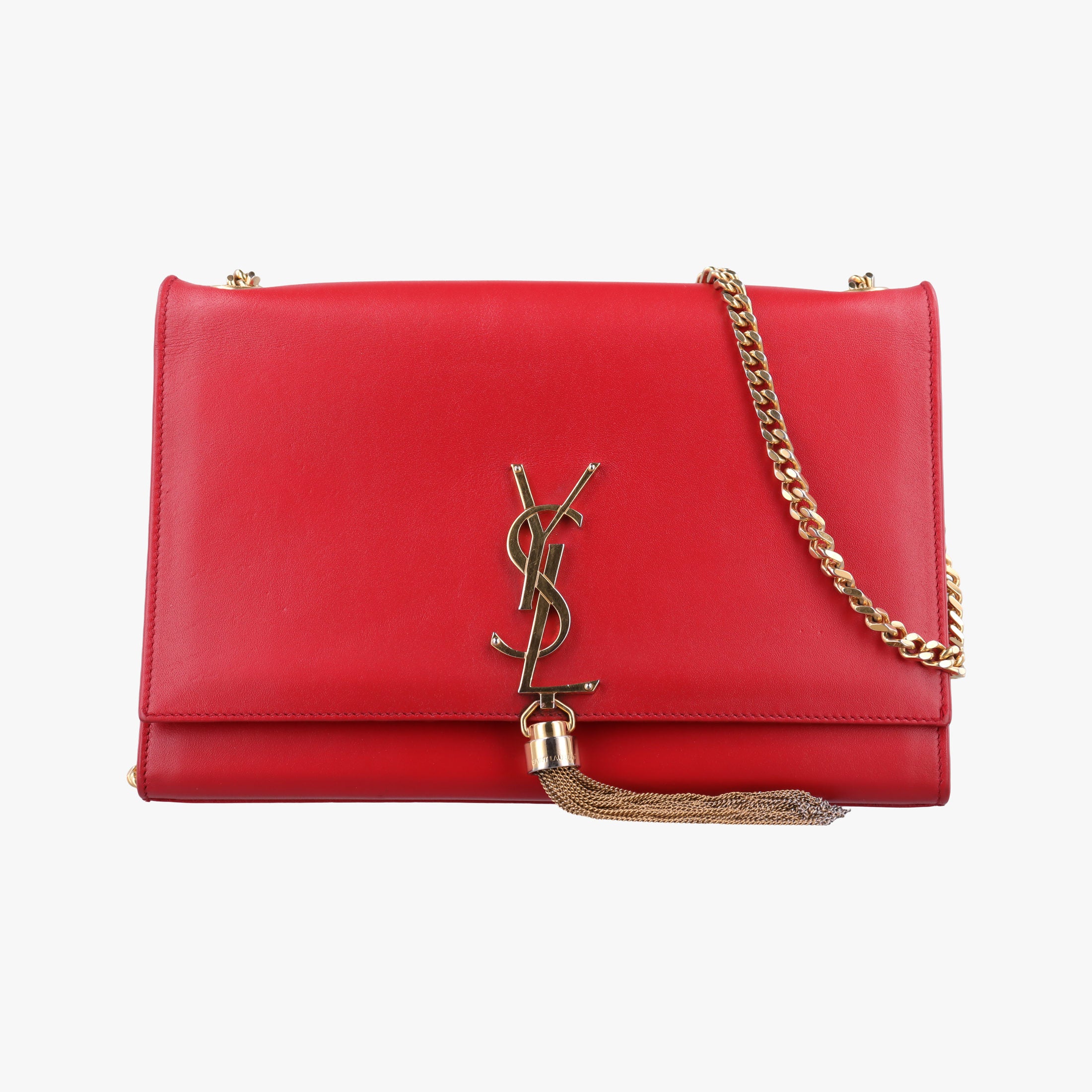 Pre-owned Yves Saint Laurent KATE Red Leather 354119 shoulderbag | stylenewstar