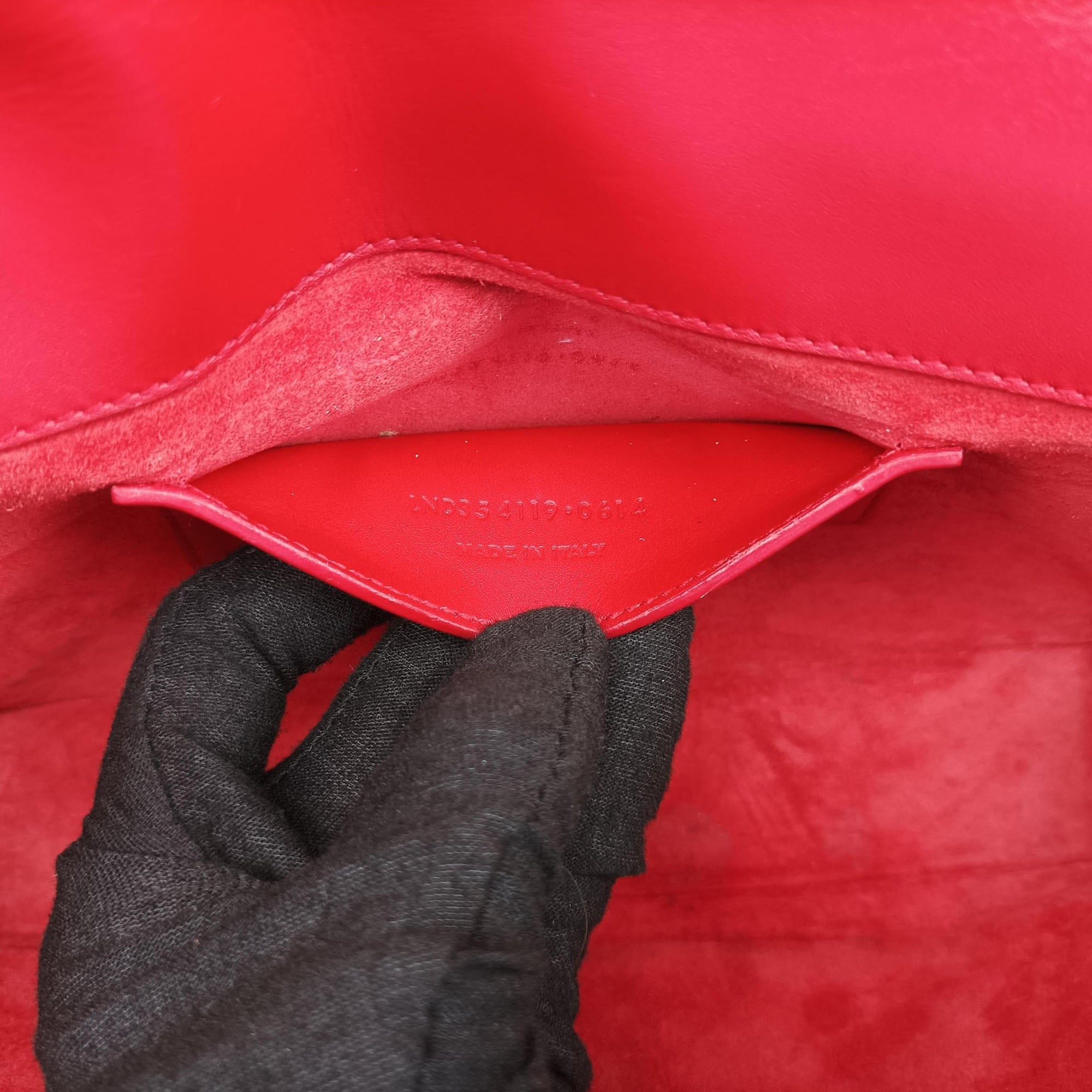 Pre-owned Yves Saint Laurent KATE Red Leather 354119 shoulderbag | stylenewstar