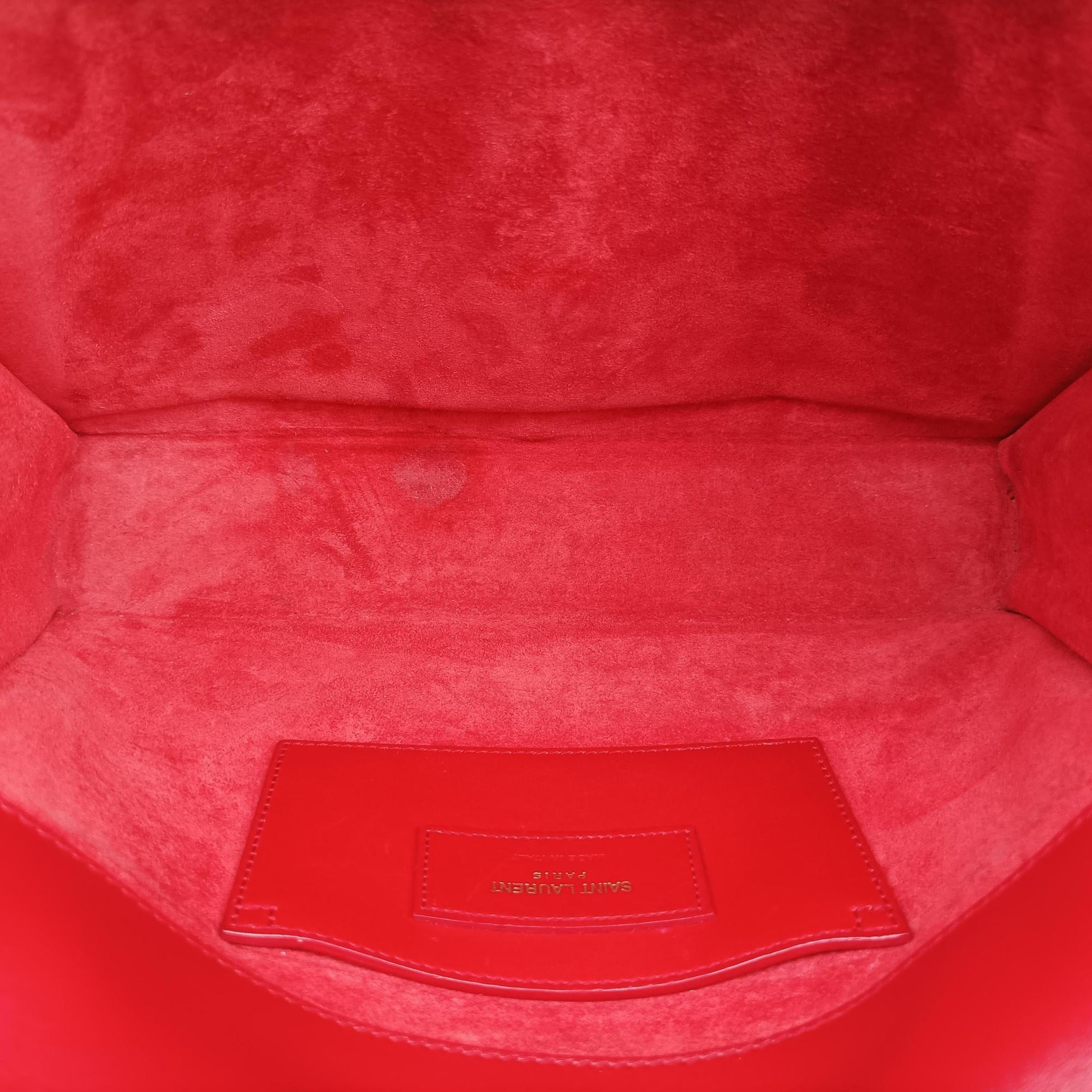 Pre-owned Yves Saint Laurent KATE Red Leather 354119 shoulderbag | stylenewstar