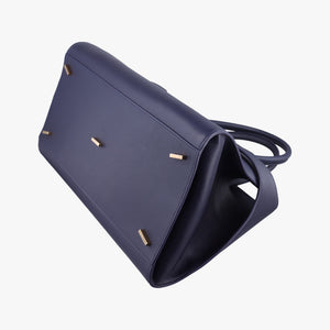 Pre-owned Ferragamo hug Navy leather  shoulderbag | stylenewstar