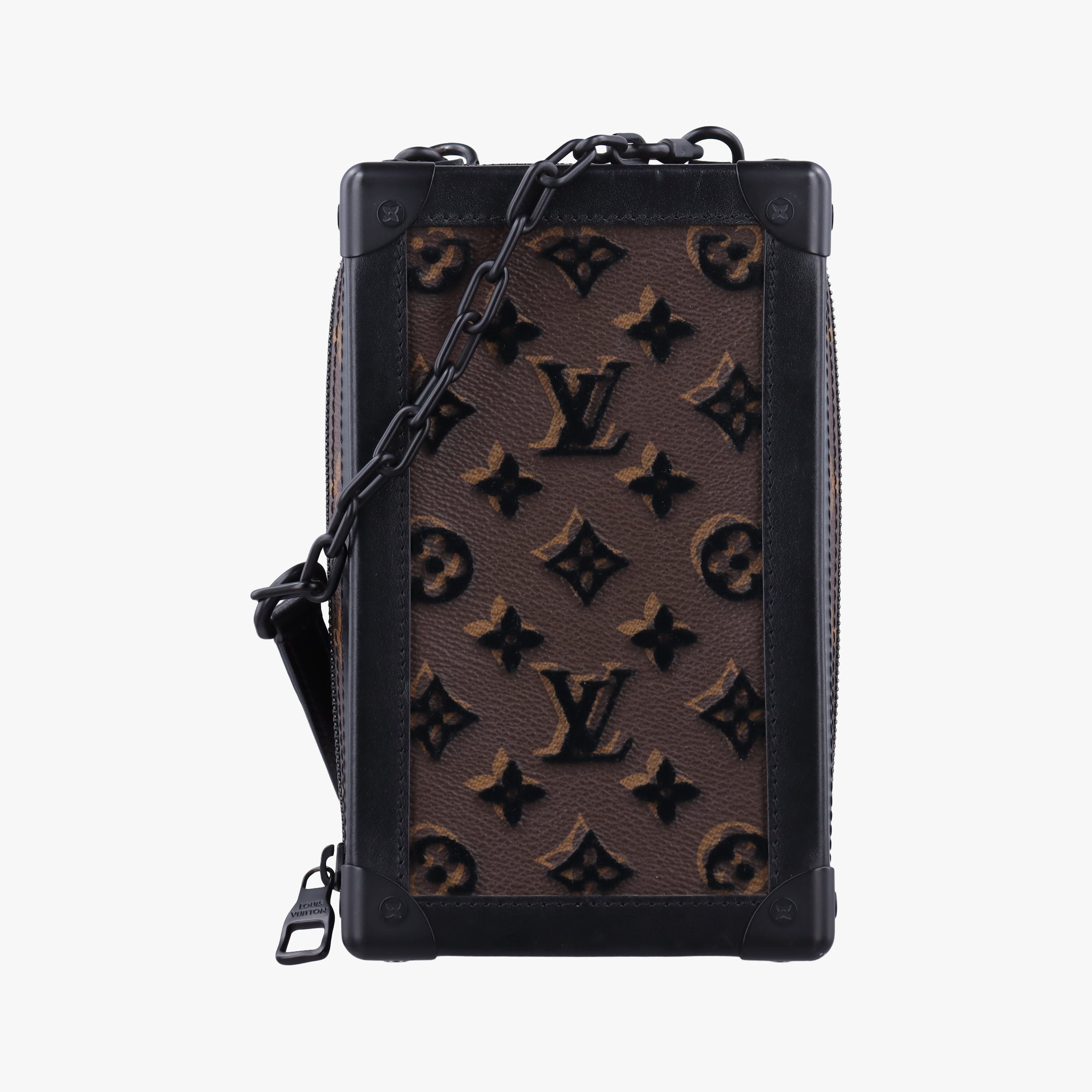 Pre-owned Louis Vuitton Vertical Soft Trunk brown×Noir Monogram Toughtage M45044 shoulderbag | stylenewstar