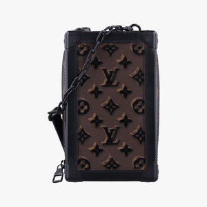 Pre-owned Louis Vuitton Vertical Soft Trunk brown×Noir Monogram Toughtage M45044 shoulderbag | stylenewstar