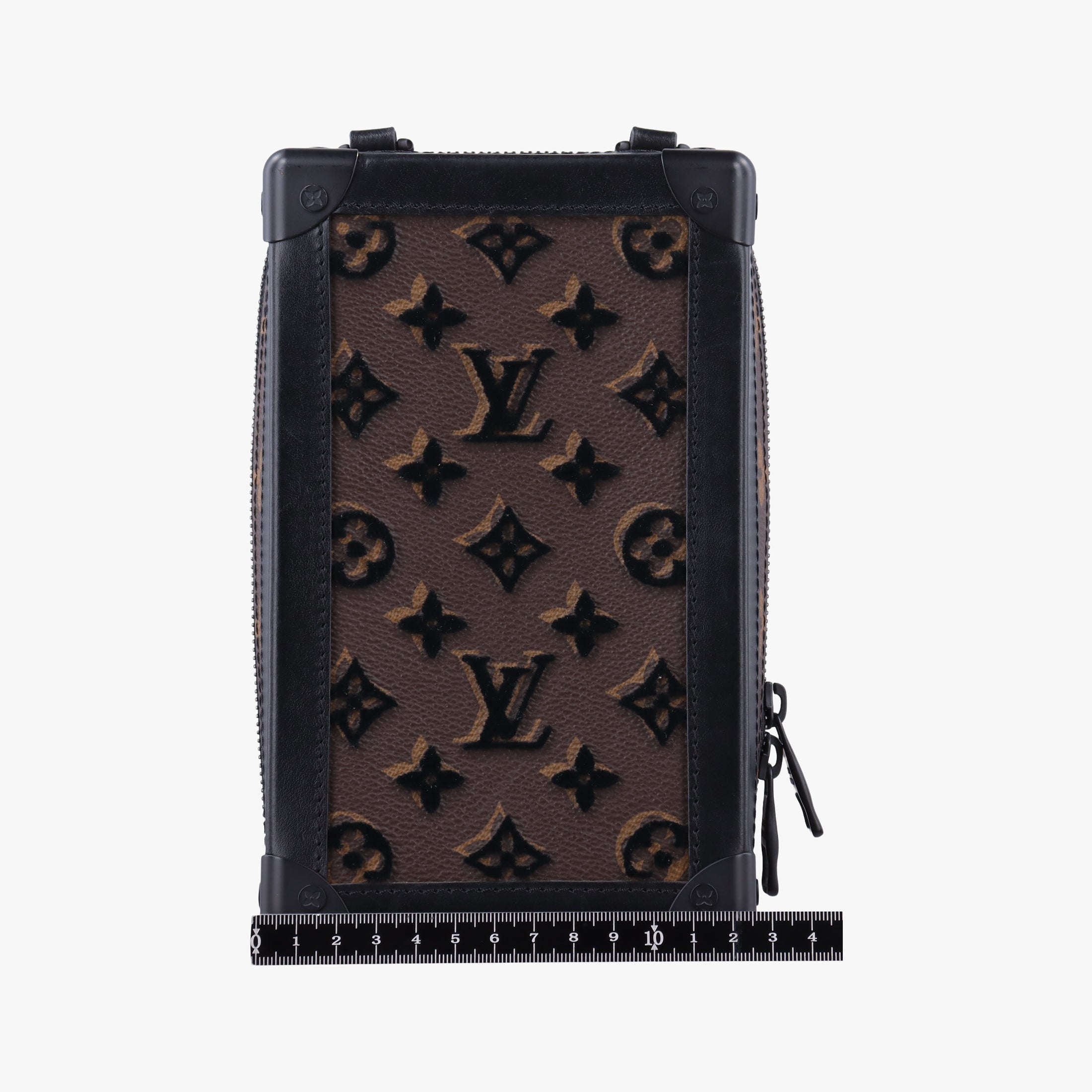 Pre-owned Louis Vuitton Vertical Soft Trunk brown×Noir Monogram Toughtage M45044 shoulderbag | stylenewstar