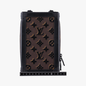 Pre-owned Louis Vuitton Vertical Soft Trunk brown×Noir Monogram Toughtage M45044 shoulderbag | stylenewstar