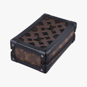Pre-owned Louis Vuitton Vertical Soft Trunk brown×Noir Monogram Toughtage M45044 shoulderbag | stylenewstar