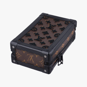 Pre-owned Louis Vuitton Vertical Soft Trunk brown×Noir Monogram Toughtage M45044 shoulderbag | stylenewstar
