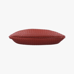 Pre-owned Bottega Veneta Intrecciato Red lambskin  handbag | stylenewstar