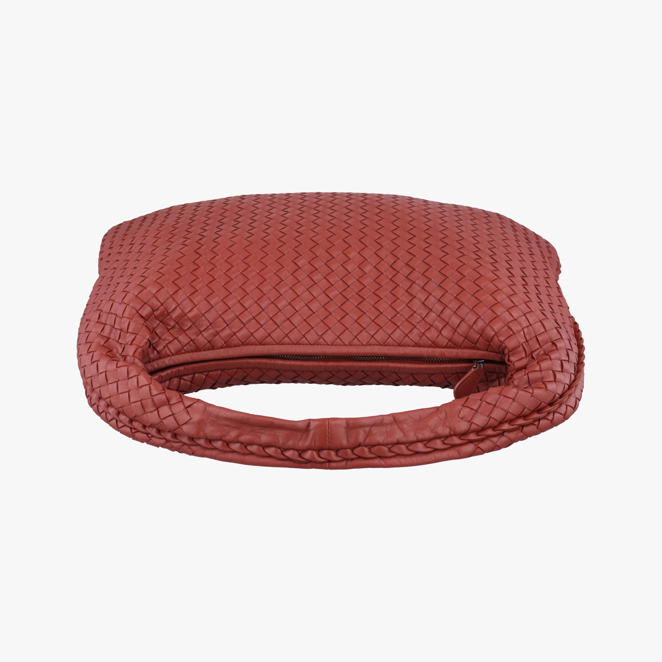 Pre-owned Bottega Veneta Intrecciato Red lambskin  handbag | stylenewstar