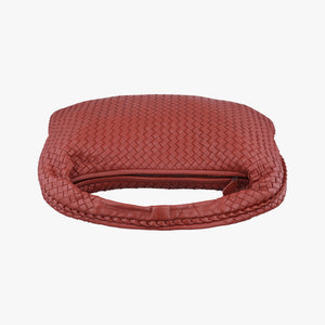 Pre-owned Bottega Veneta Intrecciato Red lambskin  handbag | stylenewstar