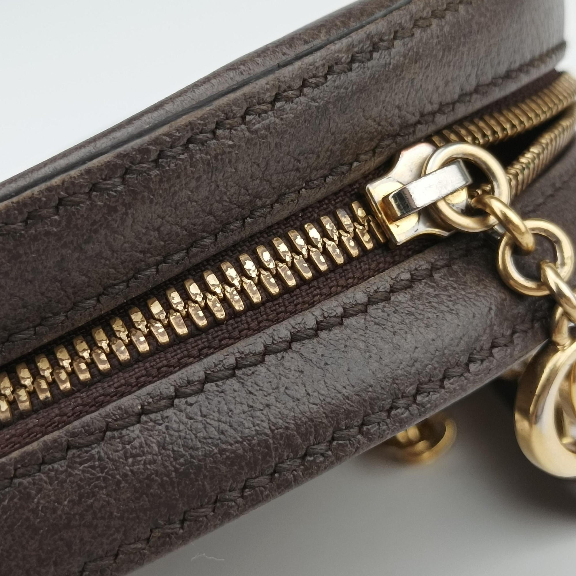 Pre-owned Gucci Ophidia Brown×beige×multi PVC coated canvas×Leather 550618 shoulderbag | stylenewstar