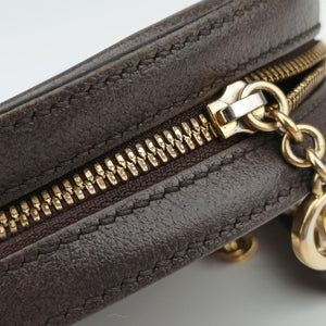 Pre-owned Gucci Ophidia Brown×beige×multi PVC coated canvas×Leather 550618 shoulderbag | stylenewstar