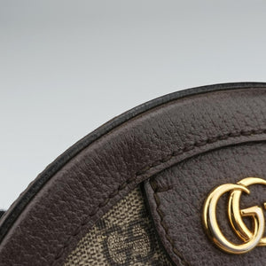Pre-owned Gucci Ophidia Brown×beige×multi PVC coated canvas×Leather 550618 shoulderbag | stylenewstar