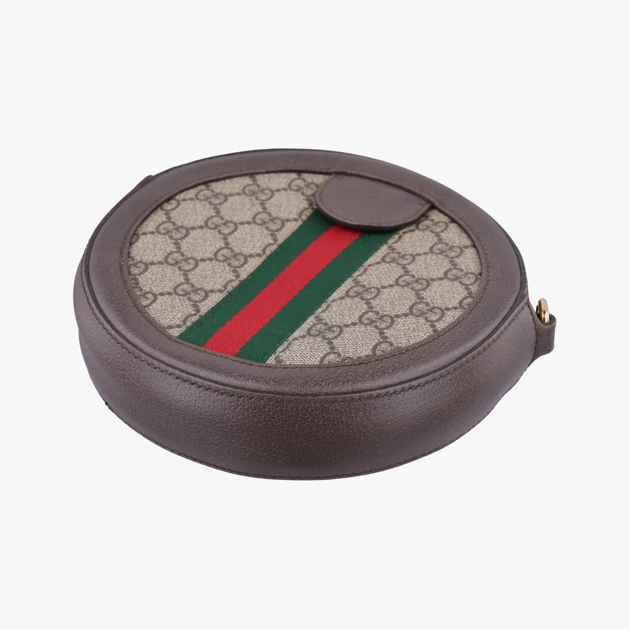 Pre-owned Gucci Ophidia Brown×beige×multi PVC coated canvas×Leather 550618 shoulderbag | stylenewstar