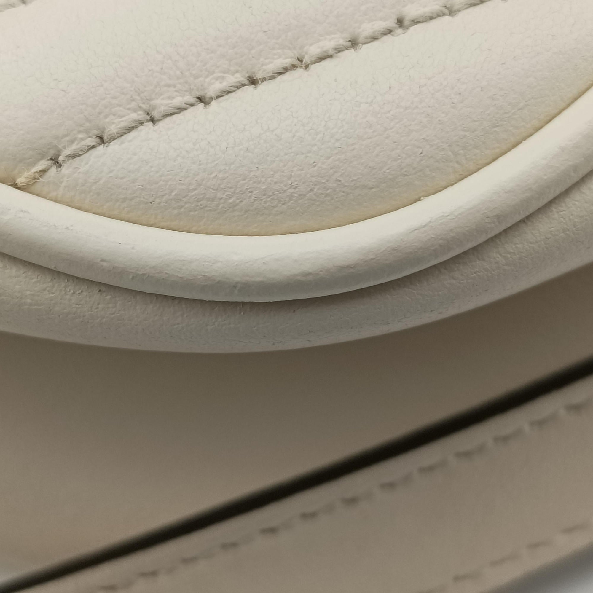 Pre-owned Gucci GG Marmont White Leather 447632 shoulderbag | stylenewstar