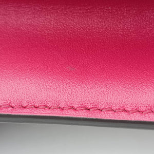 Pre-owned Louis Vuitton Flore Chain brown×FUCHSIA Monogram Porte Feuille ×calf leather M69578 shoulderbag | stylenewstar