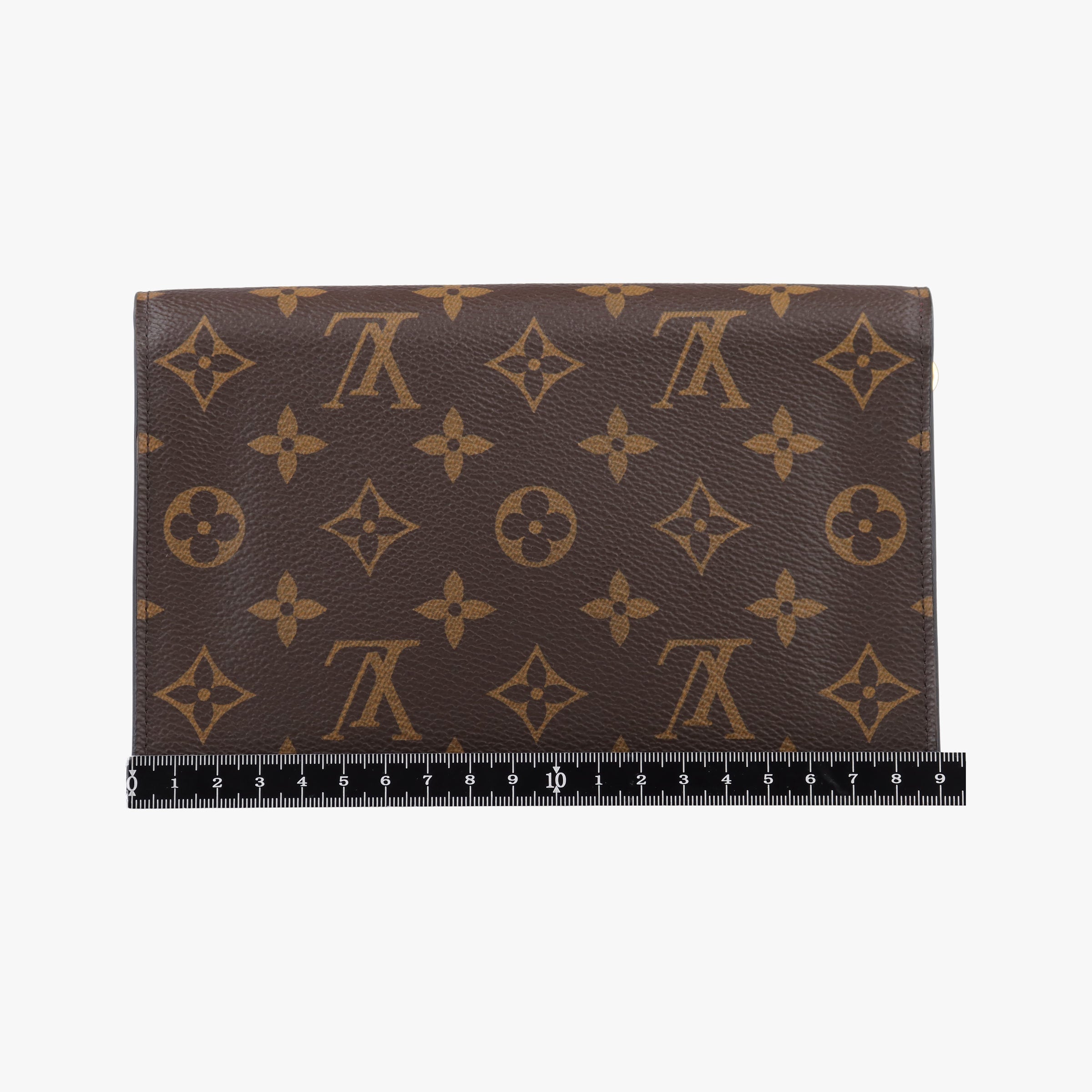 Pre-owned Louis Vuitton Flore Chain brown×FUCHSIA Monogram Porte Feuille ×calf leather M69578 shoulderbag | stylenewstar