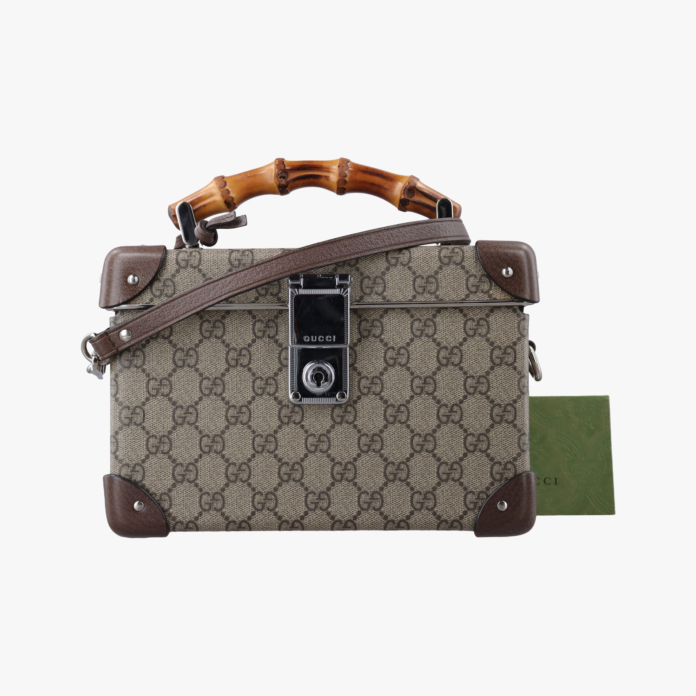 Vintage Gucci Padlock Brown PVC coated canvas×Leather 588351 shoulderbag | stylenewstar