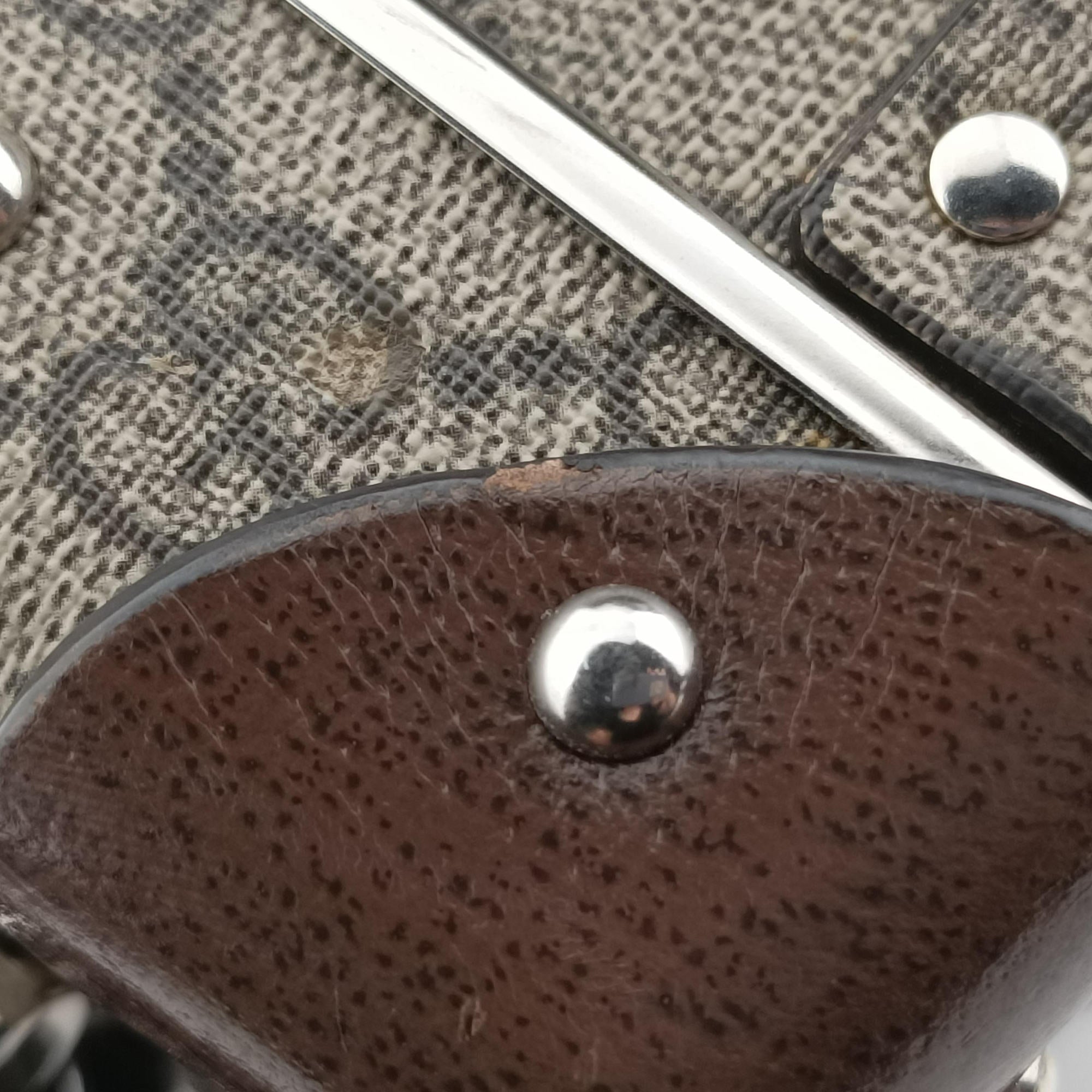 Vintage Gucci Padlock Brown PVC coated canvas×Leather 588351 shoulderbag | stylenewstar