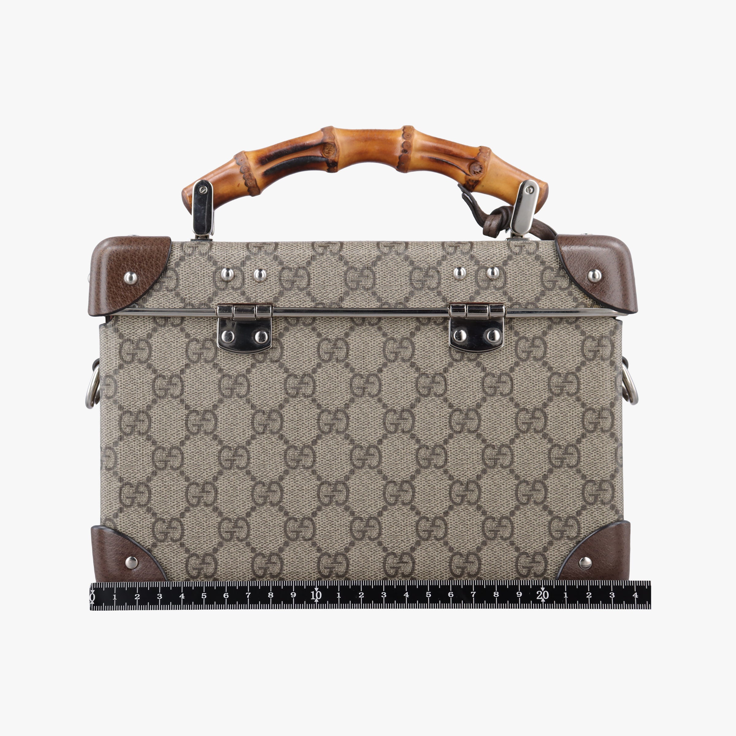 Vintage Gucci Padlock Brown PVC coated canvas×Leather 588351 shoulderbag | stylenewstar
