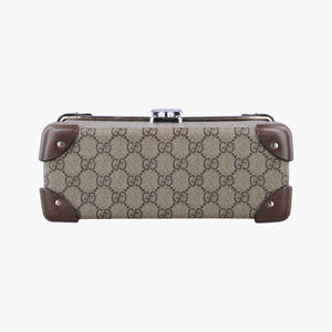 Vintage Gucci Padlock Brown PVC coated canvas×Leather 588351 shoulderbag | stylenewstar