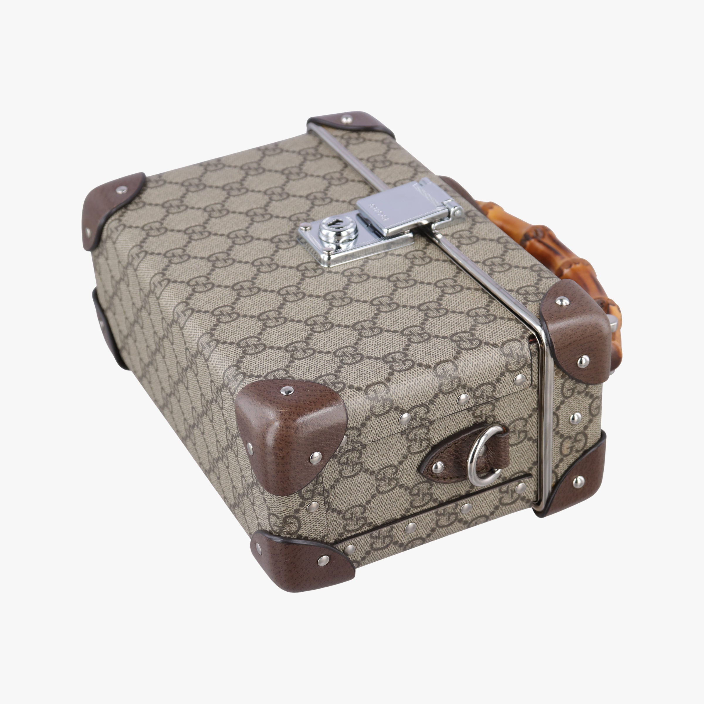 Vintage Gucci Padlock Brown PVC coated canvas×Leather 588351 shoulderbag | stylenewstar