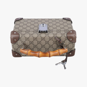 Vintage Gucci Padlock Brown PVC coated canvas×Leather 588351 shoulderbag | stylenewstar