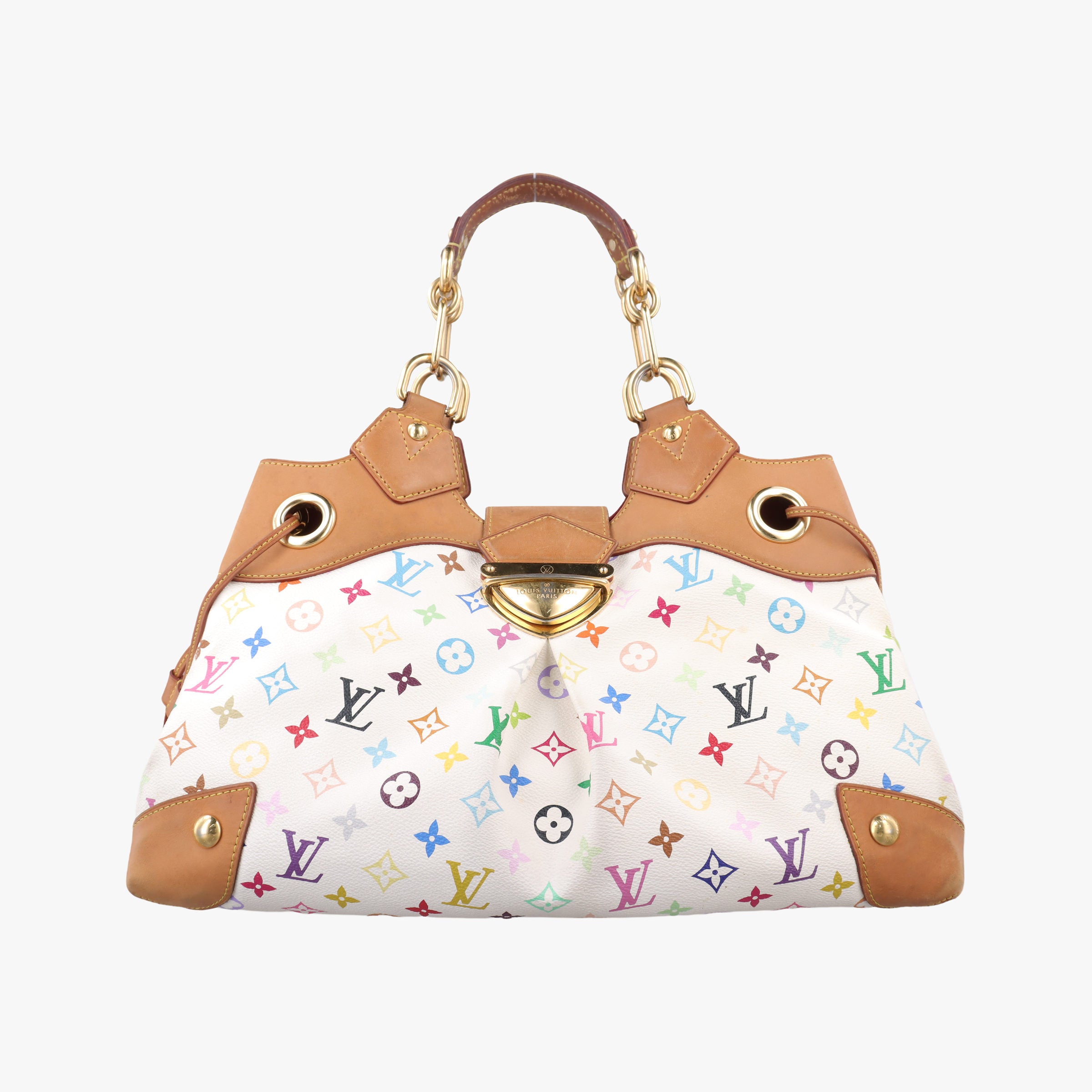 Vintage Louis Vuitton URSULA white Monogram Multicolor M40123 handbag | stylenewstar