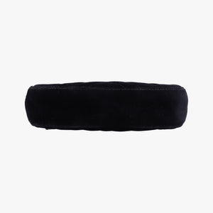 Pre-owned Gucci GG Marmont Black velour 476434 bum bag/waist bag | stylenewstar