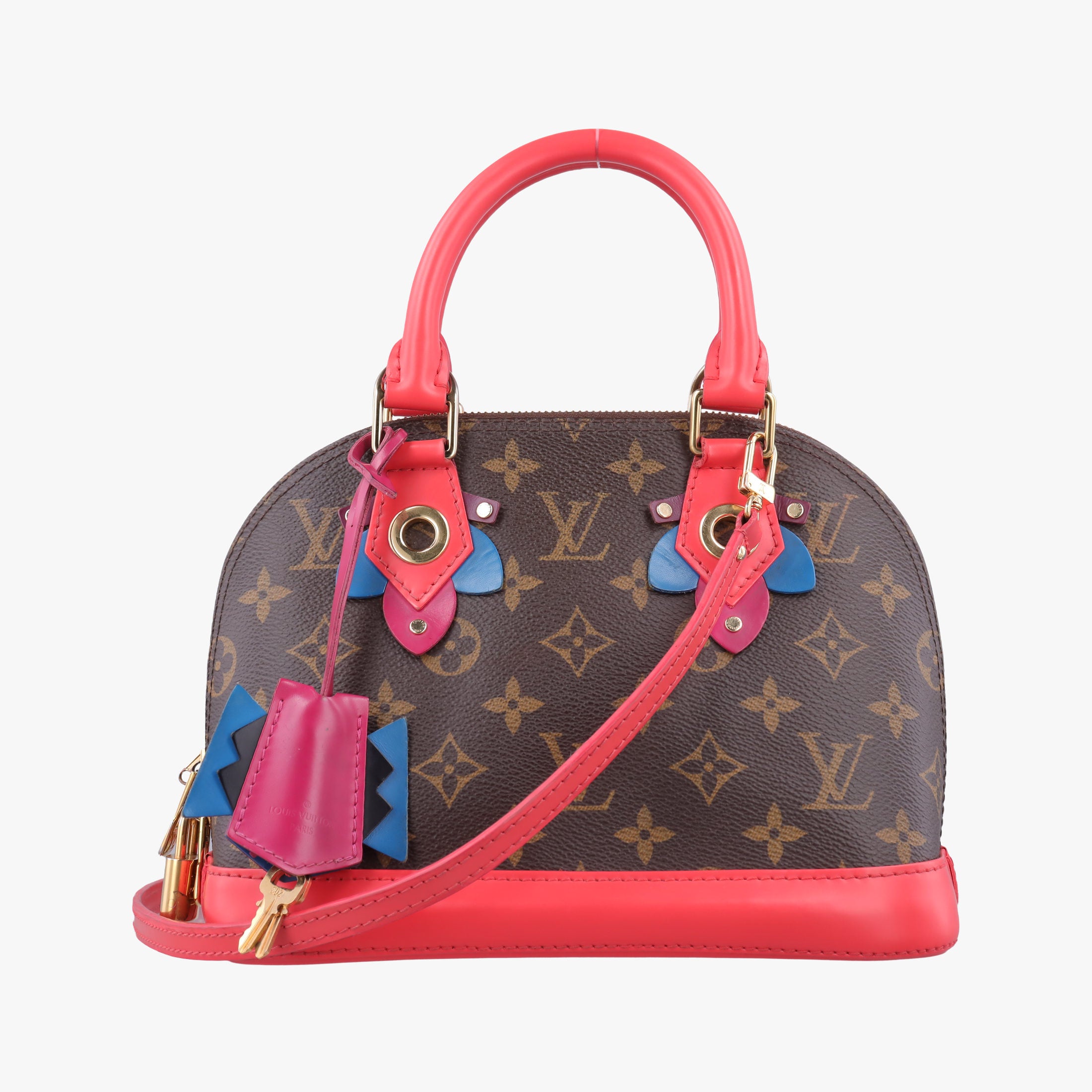 Pre-owned Louis Vuitton Alma BB　 Brown×Flamingo Monogram Canvas aMonogram Totem M41659 shoulderbag | stylenewstar