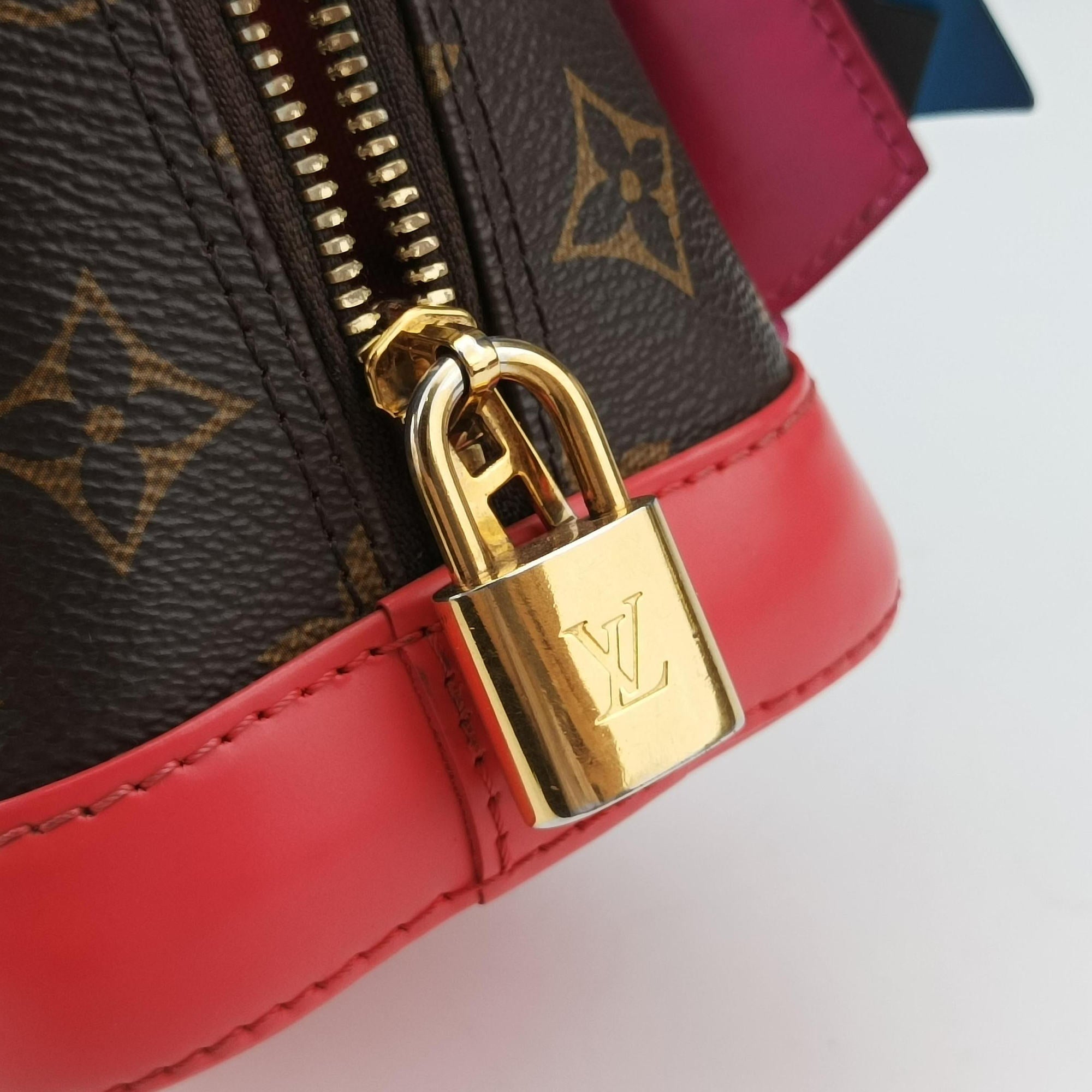 Pre-owned Louis Vuitton Alma BB　 Brown×Flamingo Monogram Canvas aMonogram Totem M41659 shoulderbag | stylenewstar
