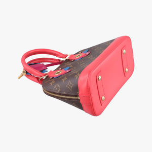 Pre-owned Louis Vuitton Alma BB　 Brown×Flamingo Monogram Canvas aMonogram Totem M41659 shoulderbag | stylenewstar