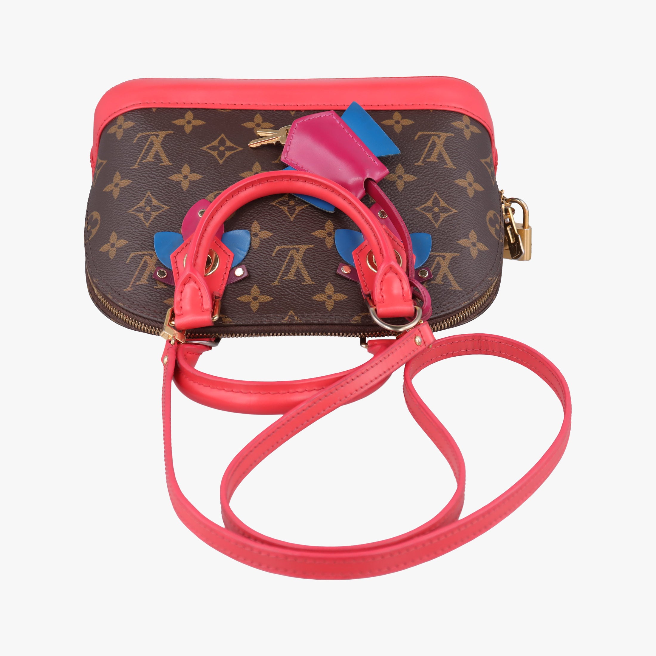 Pre-owned Louis Vuitton Alma BB　 Brown×Flamingo Monogram Canvas aMonogram Totem M41659 shoulderbag | stylenewstar