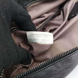 Pre-owned Bottega Veneta Intrecciato Black lambskin  shoulderbag | stylenewstar