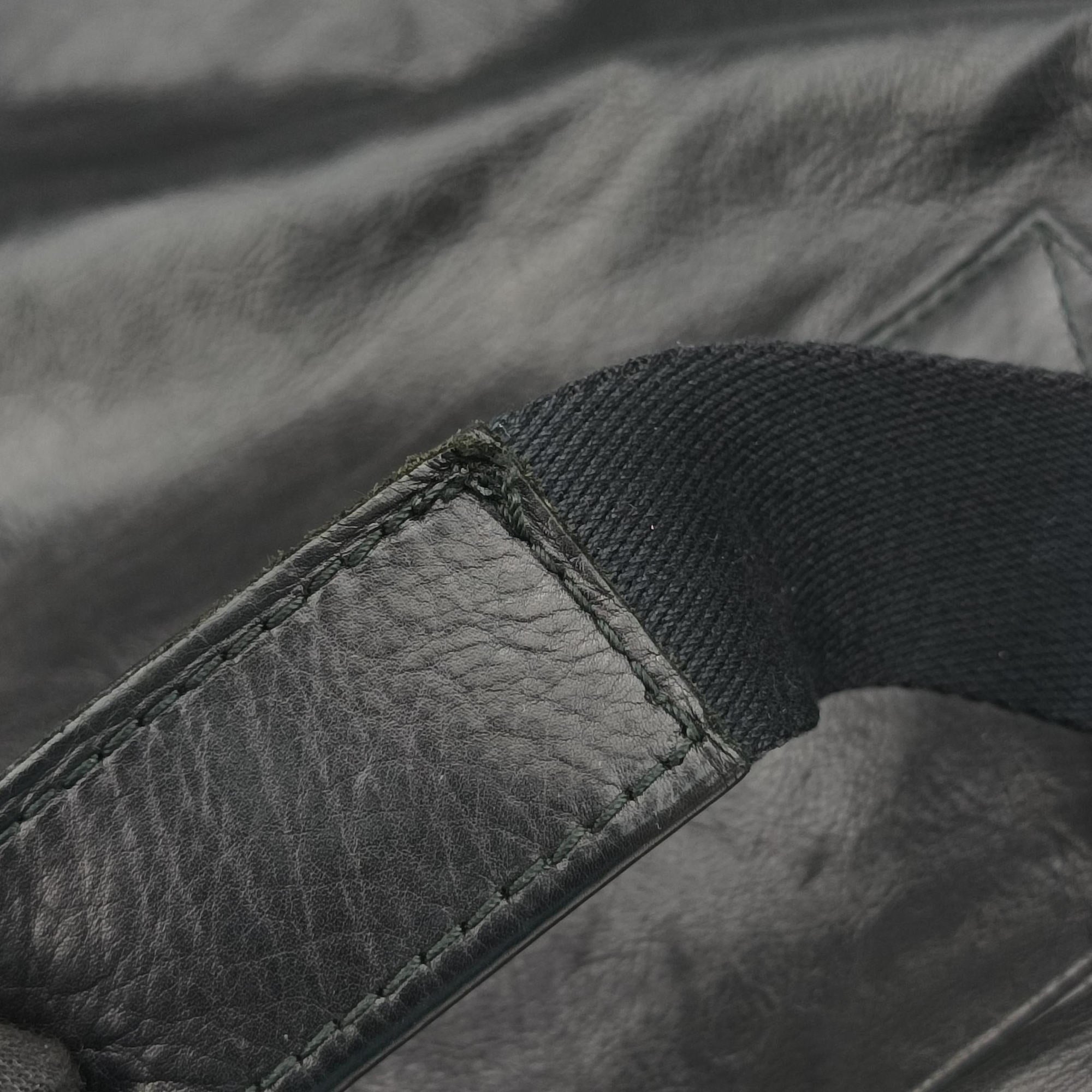 Pre-owned Bottega Veneta Intrecciato Black lambskin  shoulderbag | stylenewstar