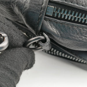 Pre-owned Bottega Veneta Intrecciato Black lambskin  shoulderbag | stylenewstar