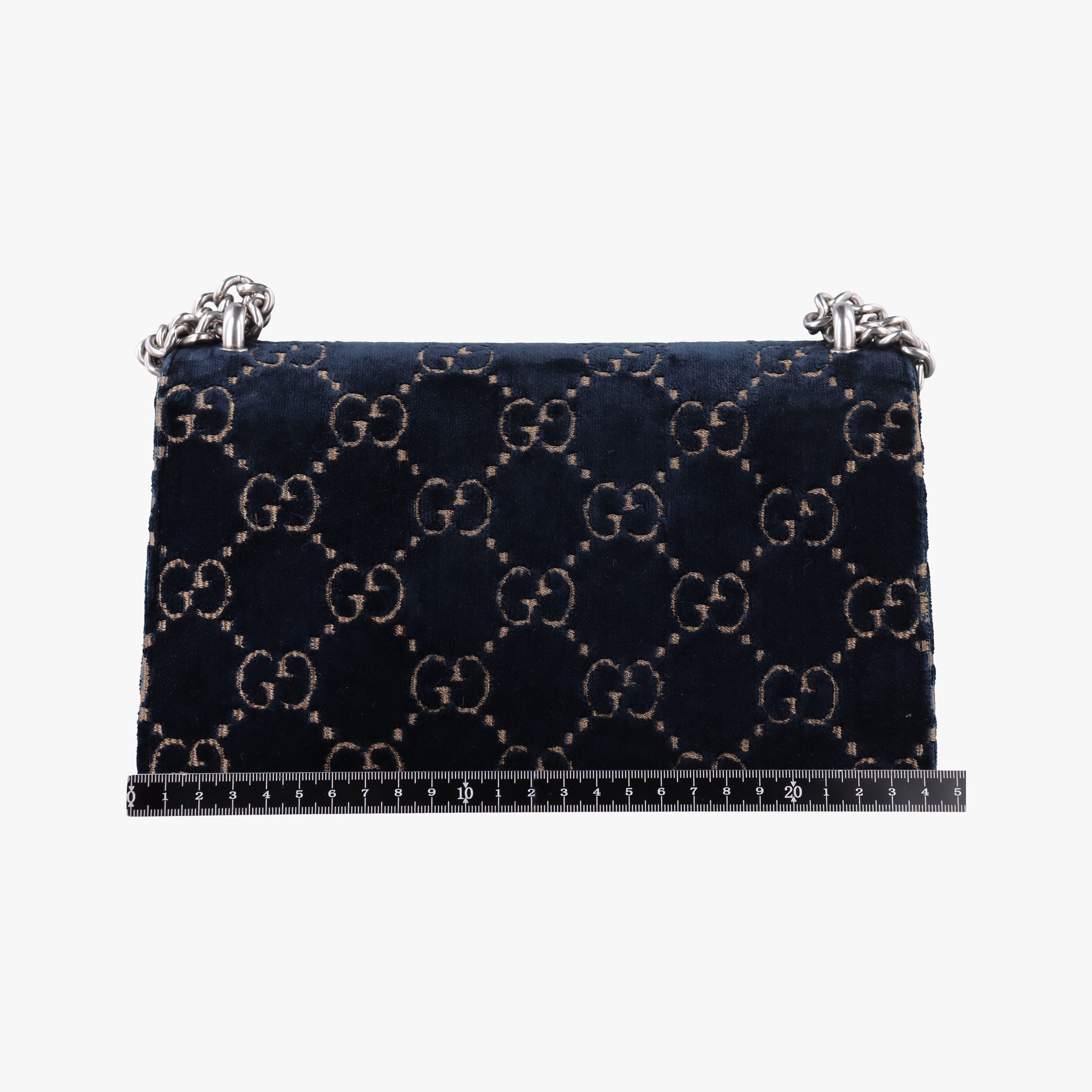 Pre-owned Gucci Dionysus Navy velour 499623 shoulderbag | stylenewstar