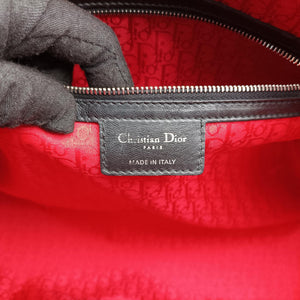 Pre-owned Christian Dior Lady Dior Black lambskin  shoulderbag | stylenewstar