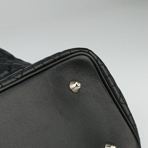 Pre-owned Christian Dior Lady Dior Black lambskin  shoulderbag | stylenewstar