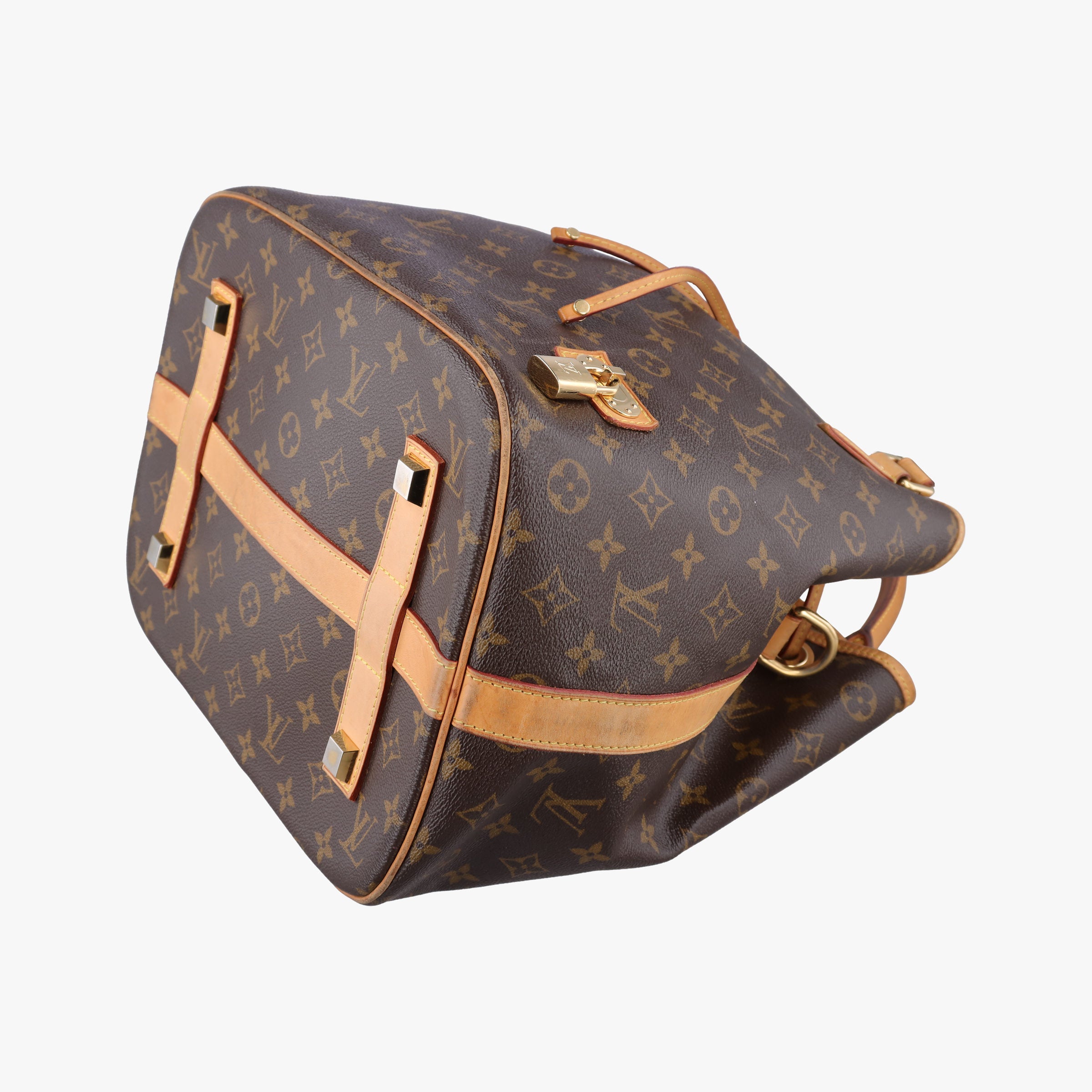 Pre-owned Louis Vuitton Neo Brown×Beige Monogram Canvas M40372 shoulderbag | stylenewstar