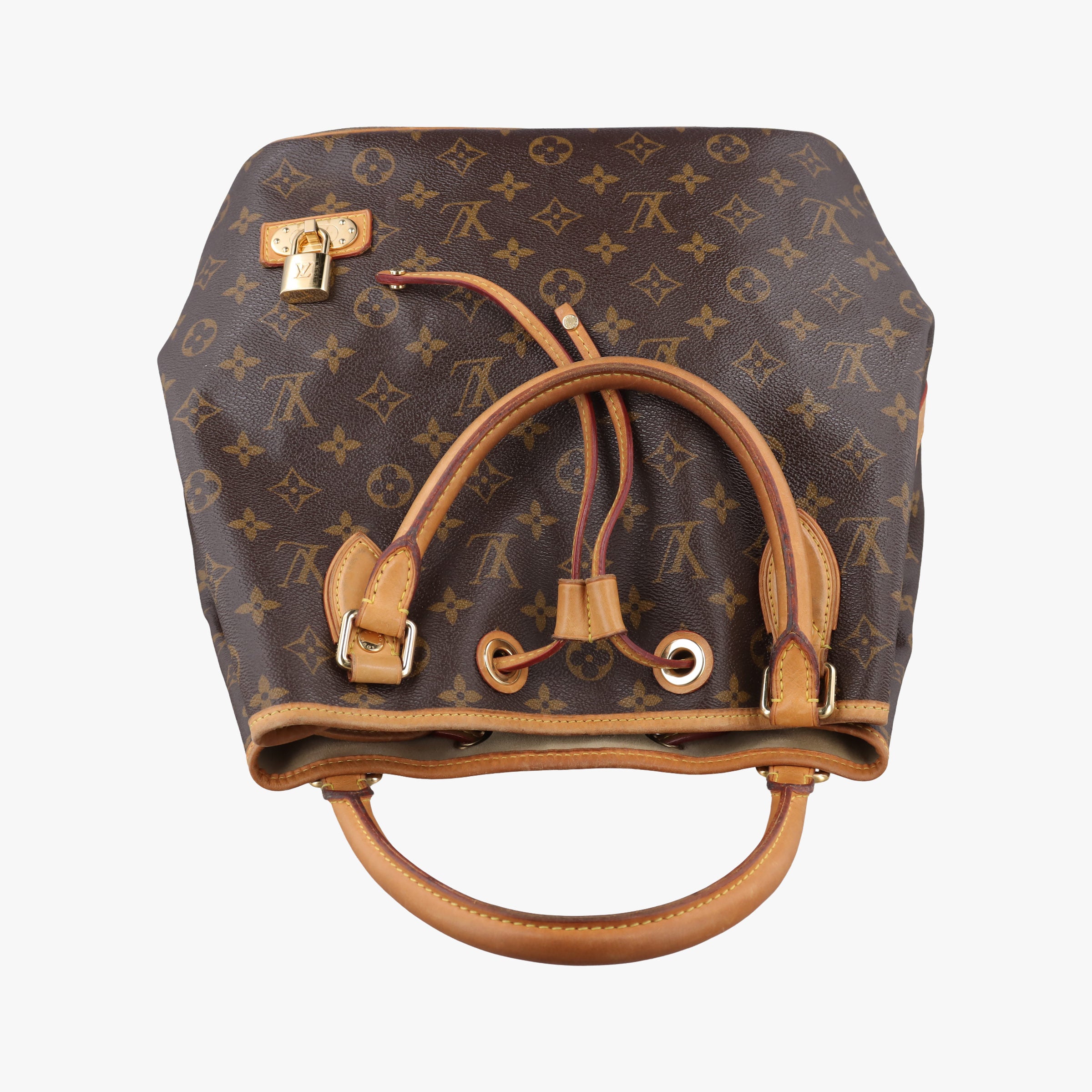 Pre-owned Louis Vuitton Neo Brown×Beige Monogram Canvas M40372 shoulderbag | stylenewstar