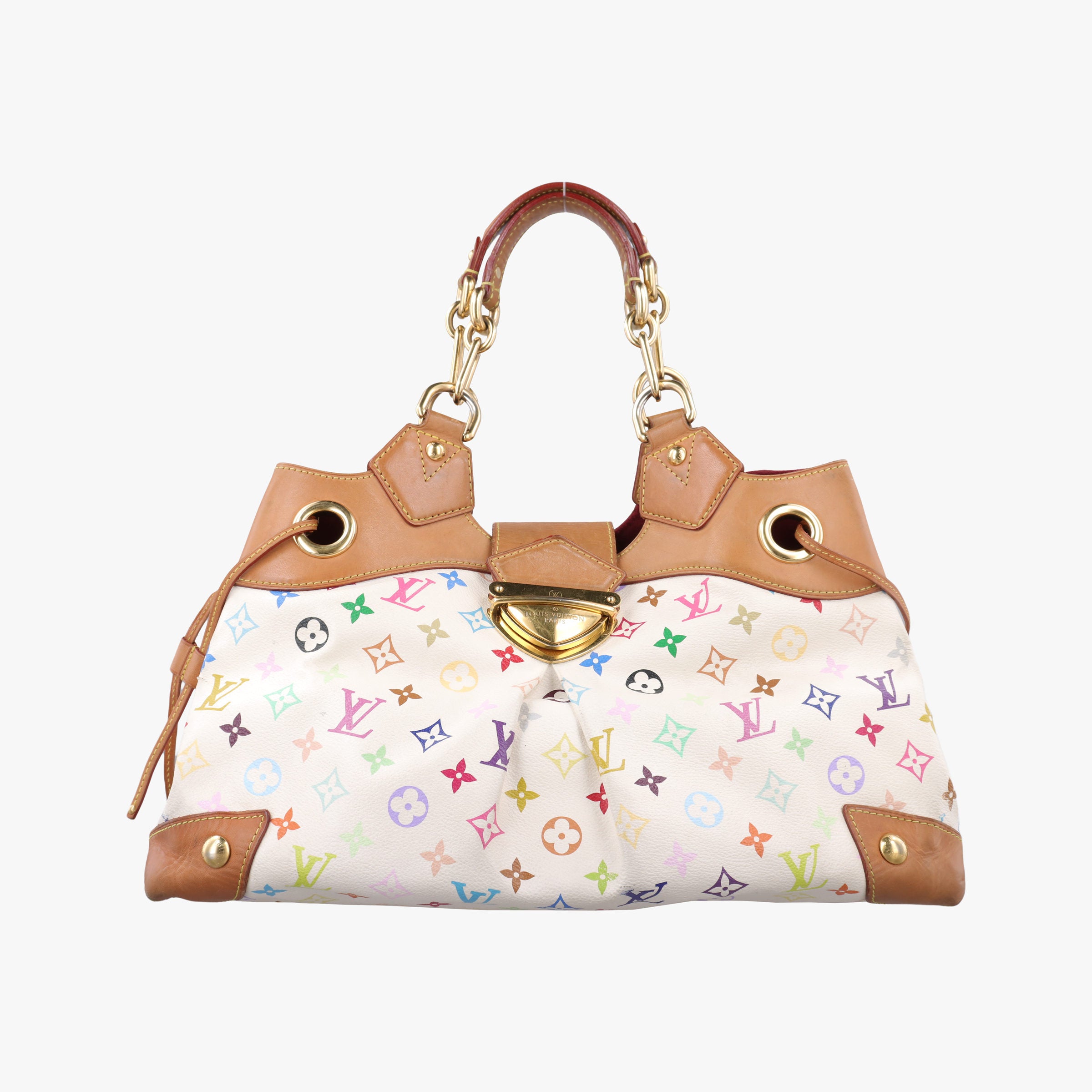 Vintage Louis Vuitton URSULA white Monogram Multicolor M40123 handbag | stylenewstar