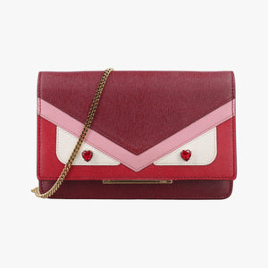 Pre-owned Fendi Monster Eyes Tube Multicolour Leather 8M0346 shoulderbag | stylenewstar