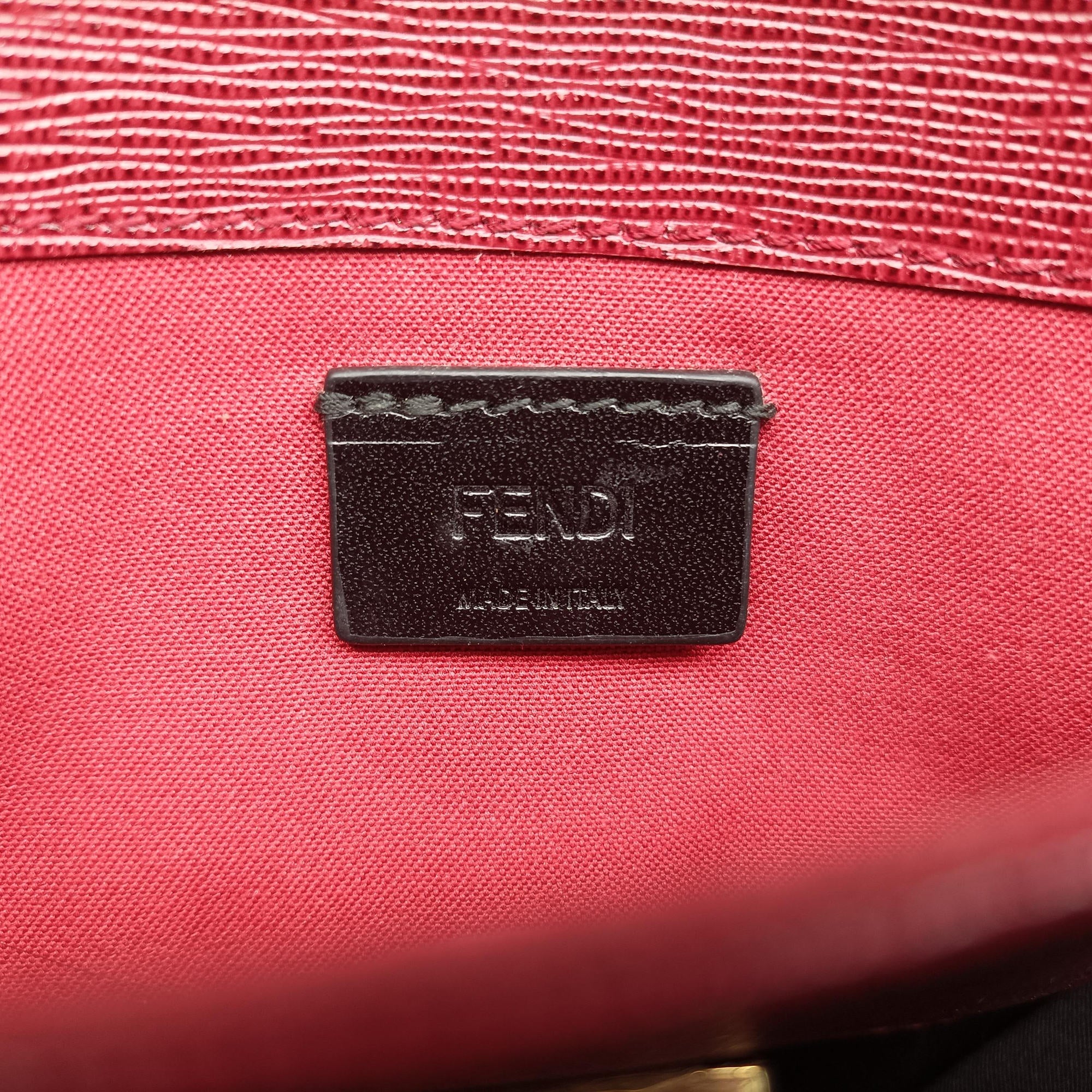 Pre-owned Fendi Monster Eyes Tube Multicolour Leather 8M0346 shoulderbag | stylenewstar