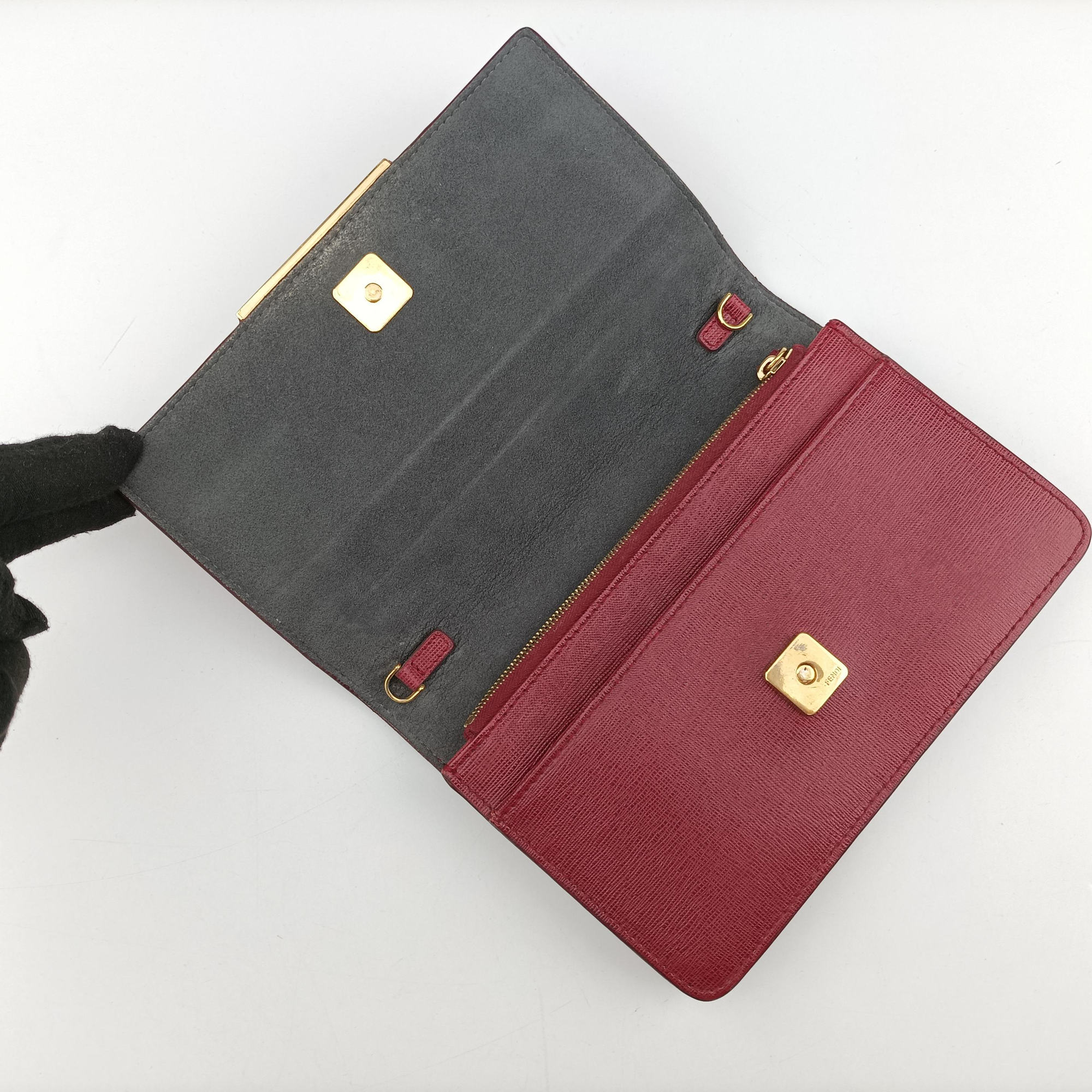 Pre-owned Fendi Monster Eyes Tube Multicolour Leather 8M0346 shoulderbag | stylenewstar